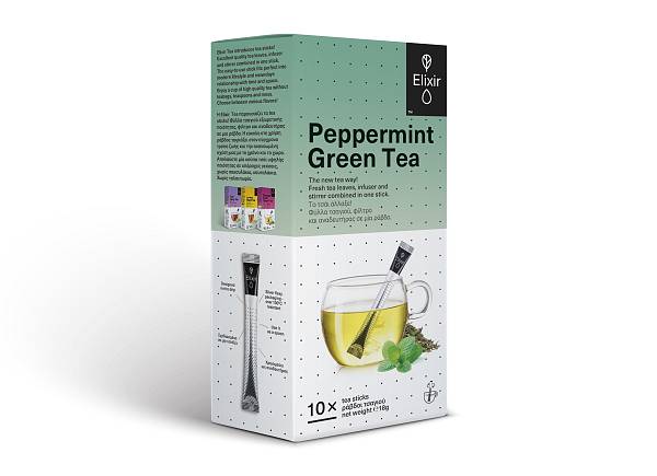 Peppermint Green Tea 10 ράβδοι τσαγιού